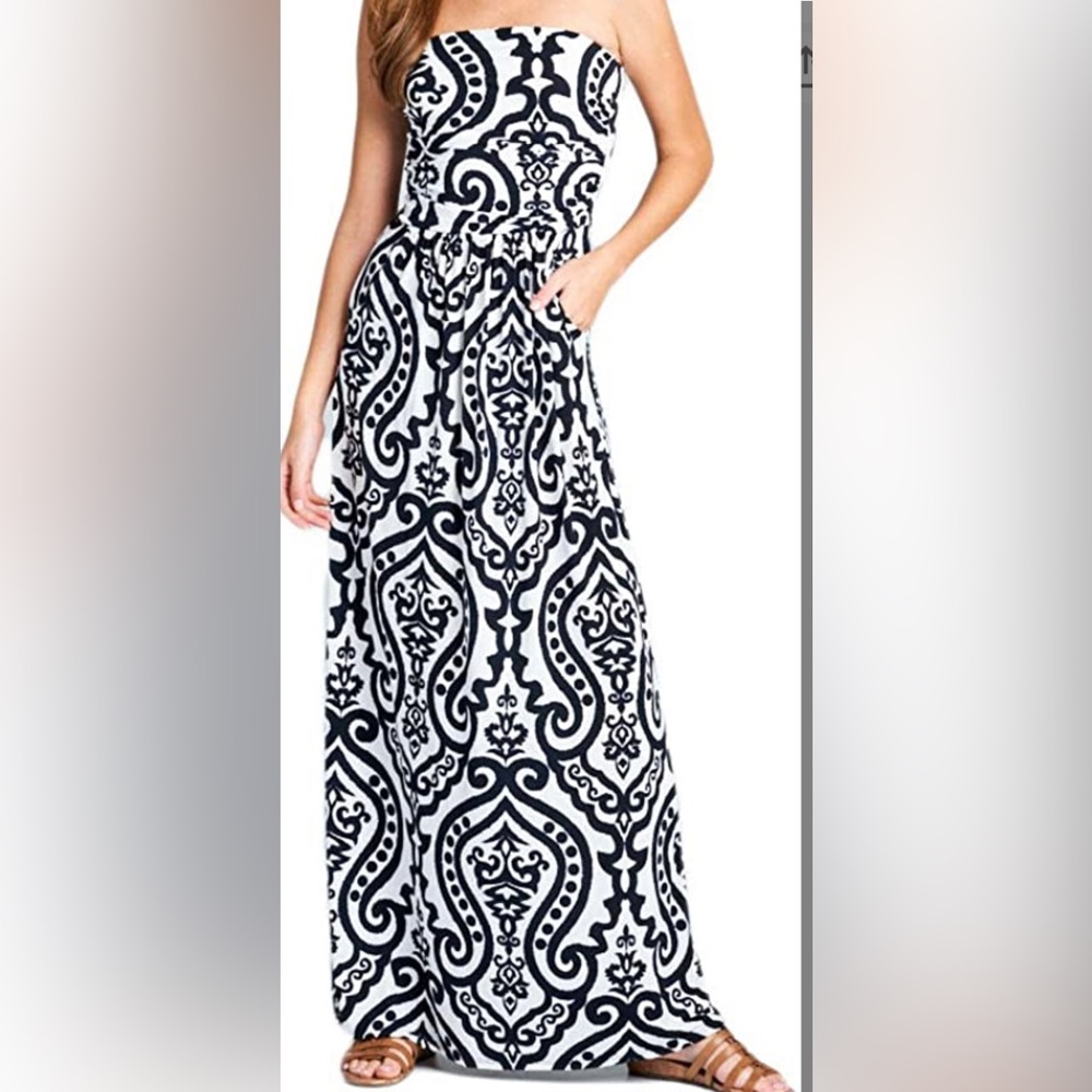 Vanilla Bay Baroque Maxi Dress L